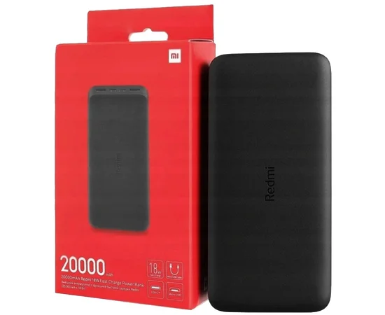 Портативное зарядное устройство Xiaomi RedMi Power Bank 20000mAh (PB200LZM) (VXN4304GL) Черный