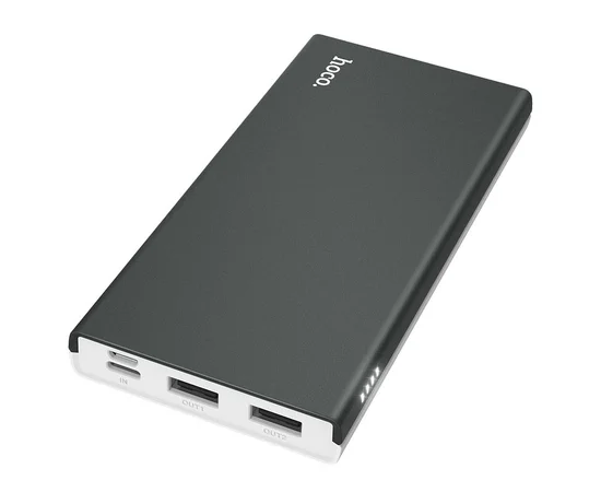 Портативное зарядное устройство Power Bank Hoco J66 "Fountain" 10000 mAh  Серый