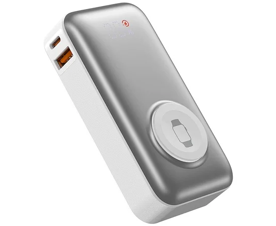 Портативное ЗУ Power Bank WIWU Wi-P027 Elite 22.5W with cable 10000 mAh Silver