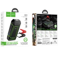 Пусковий пристрій (бустер) для автомобіля Hoco QS1 Spring Car Jump Starter 10000 mAh Black