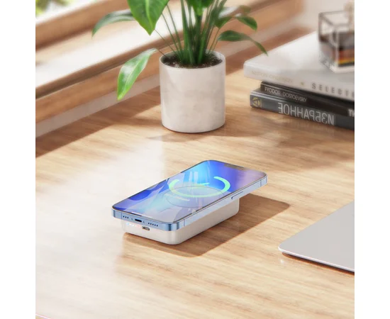 Портативное ЗУ Power Bank BOROFONE BJ25 Plus Reach PD20W c БЗУ 10000 mAh White