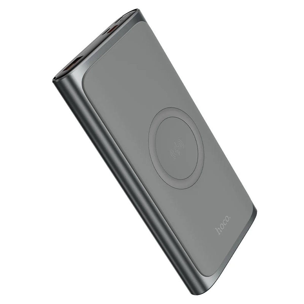 Портативное зарядное устройство Power Bank Hoco Q6 "Aegis" с БЗУ 10000 mAh Серый