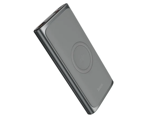 Портативное зарядное устройство Power Bank Hoco Q6 "Aegis" с БЗУ 10000 mAh Серый