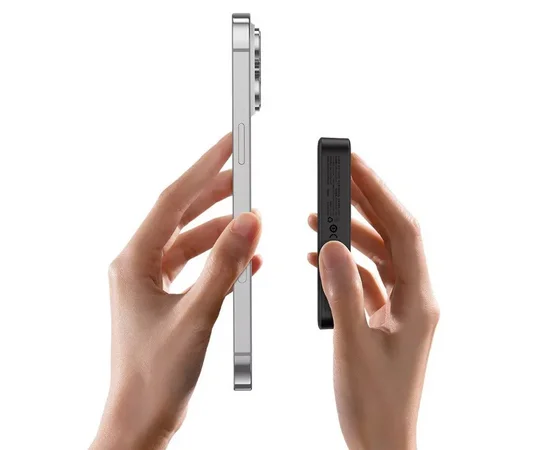 Портативное ЗУ Power Bank Baseus MagPro Magnetic Bracket 20W с БЗУ 5000mAh PPCXZ05 Black