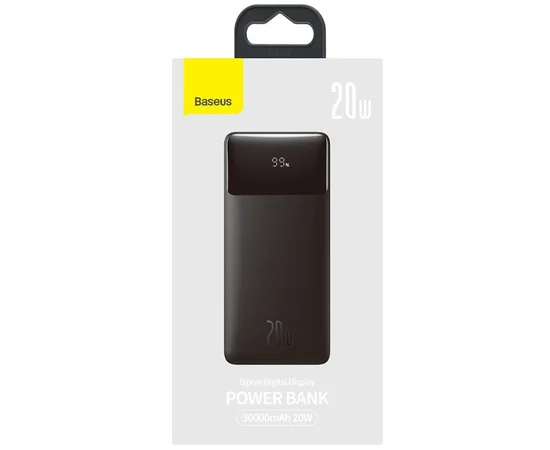 Портативное зарядное устройство Baseus Bipow Digital Display 20W 30000mAh (PPDML-N) Черный