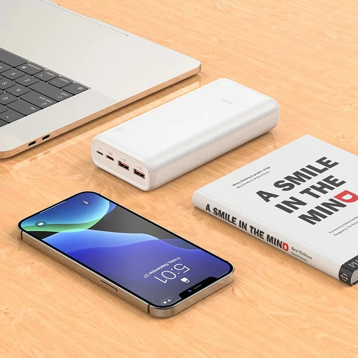 Портативний зарядний пристрій Power Bank Hoco J80A 20000 mAh Білий