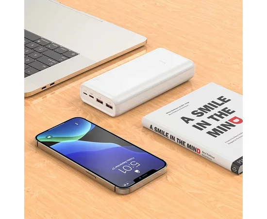 Портативное зарядное устройство Power Bank Hoco J80A 20000 mAh Белый