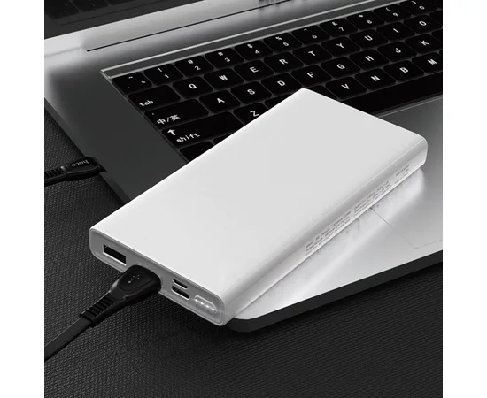 Портативное зарядное устройство PowerBank Hoco J55 "Neoteric" 10000 mAh  Белый