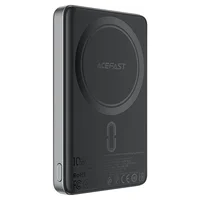 Портативное ЗУ Power Bank Acefast M12 PD20W с БЗУ 10000 mAh Black