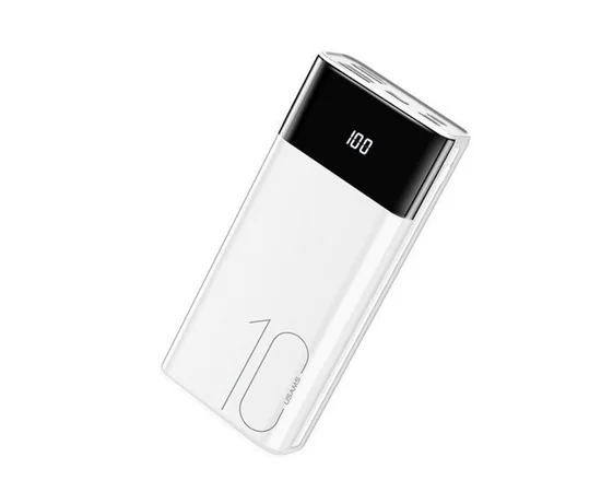 Портативное зарядное устройство Usams US-CD97 Dual USB Digital (10000mAh) Белый