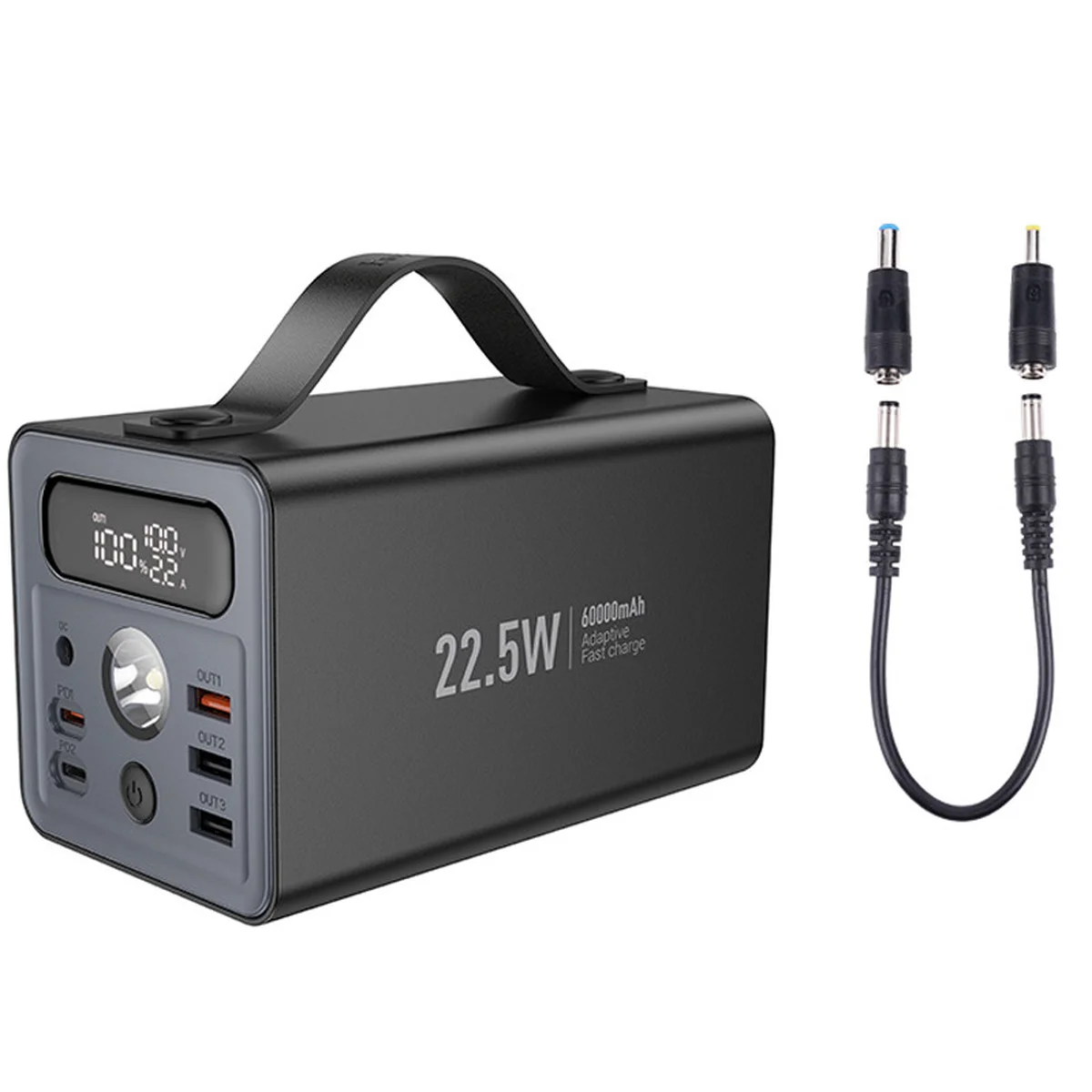 Портативное ЗУ Power Bank Hoco J138 22.5W+PD20W+DC12V 60000 mAh Black