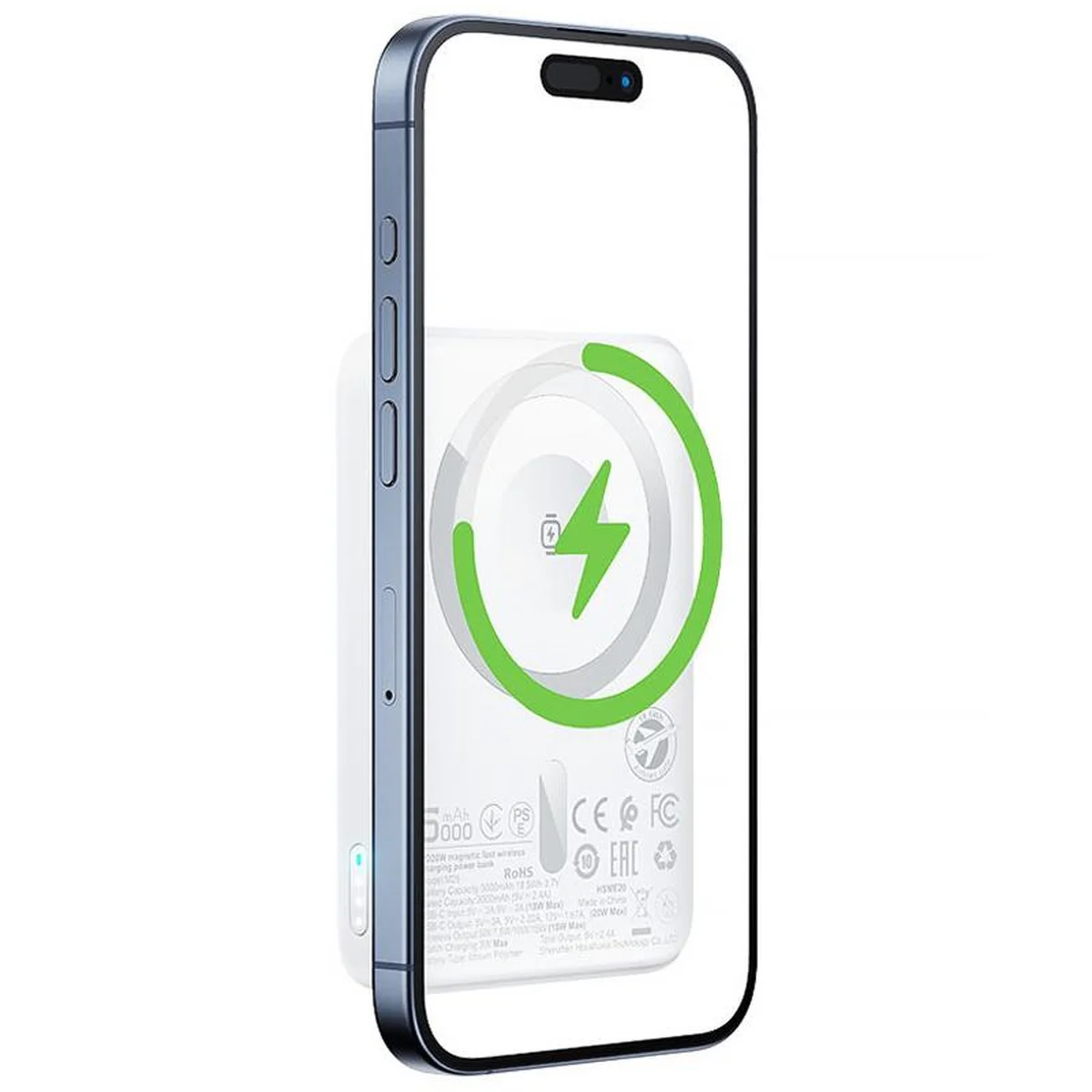 Портативное ЗУ Power Bank Acefast M25 20W с БЗУ+iWatch 5000 mAh White