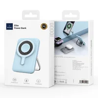 Портативное ЗУ Power Bank WIWU Wi-P018 Elite 3 in 1 с БЗУ 10000 mAh Blue