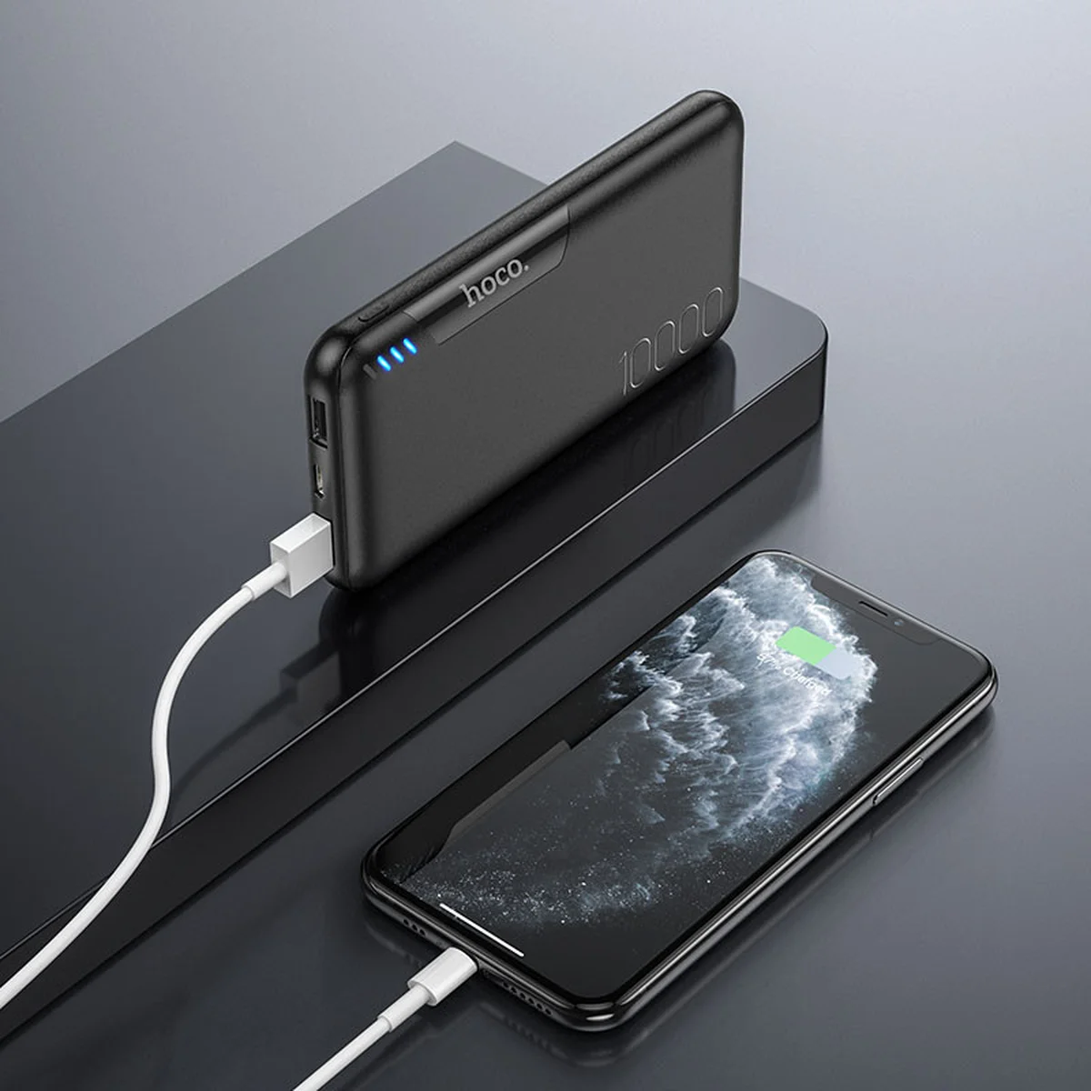 Портативное зарядное устройство Power Bank Hoco J82 Easylink 10000 mAh Черный