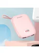 Портативное зарядное устройство Usams US-CD78 Dual USB Display With Lanyard (10000mAh) Розовый