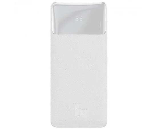 Портативное зарядное устройство Baseus Bipow Digital Display 15W 10000mAh (PPDML-I) Белый