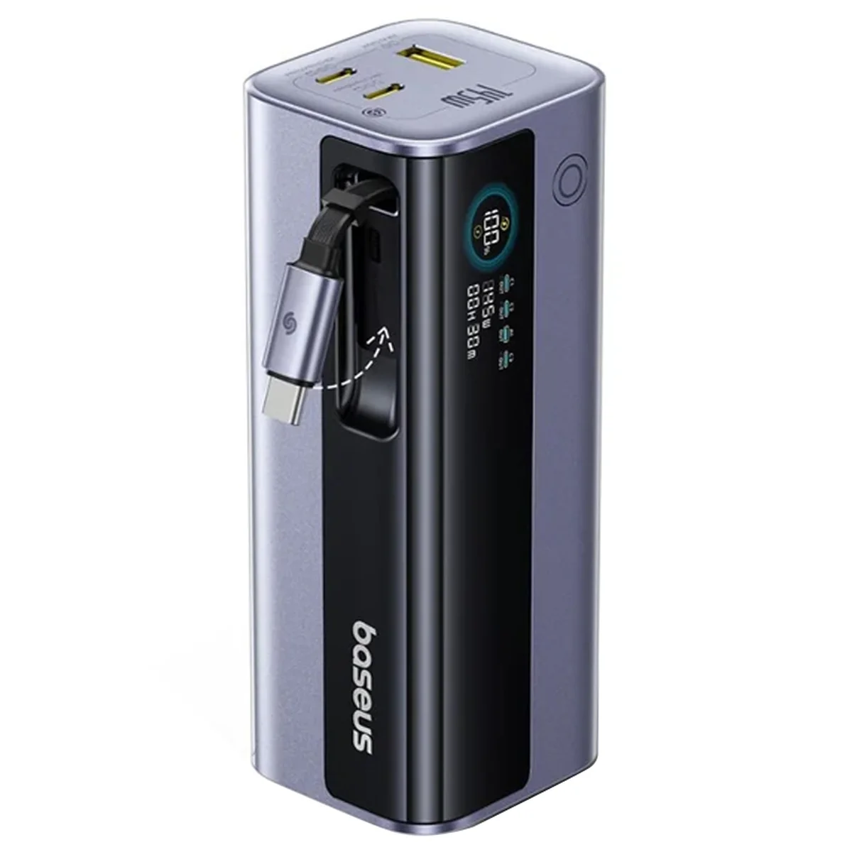 Портативное ЗУ Power Bank Baseus EnerGeek GR11 PD200W with cable 25000 mAh Space Grey