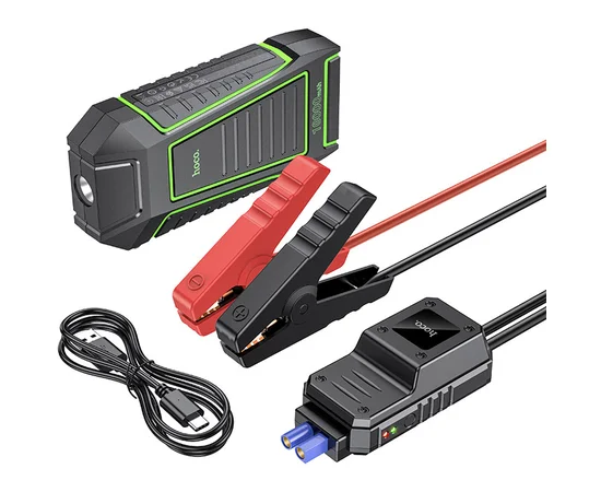 Пусковое устройство (бустер) для автомобиля Hoco QS1 Spring Car Jump Starter 10000 mAh Black