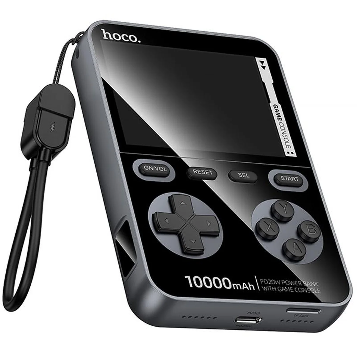 Портативне ЗУ Power Bank Hoco Q47 Shine PD20W with cable + Game Console 10000 mAh