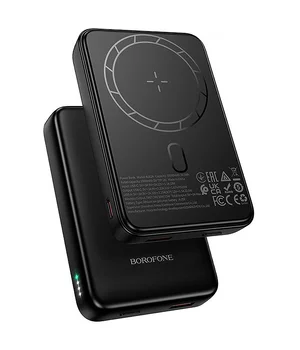 Портативное ЗУ Power Bank Borofone BJ82A Dawn 20W с БЗУ 10000 mAh Black