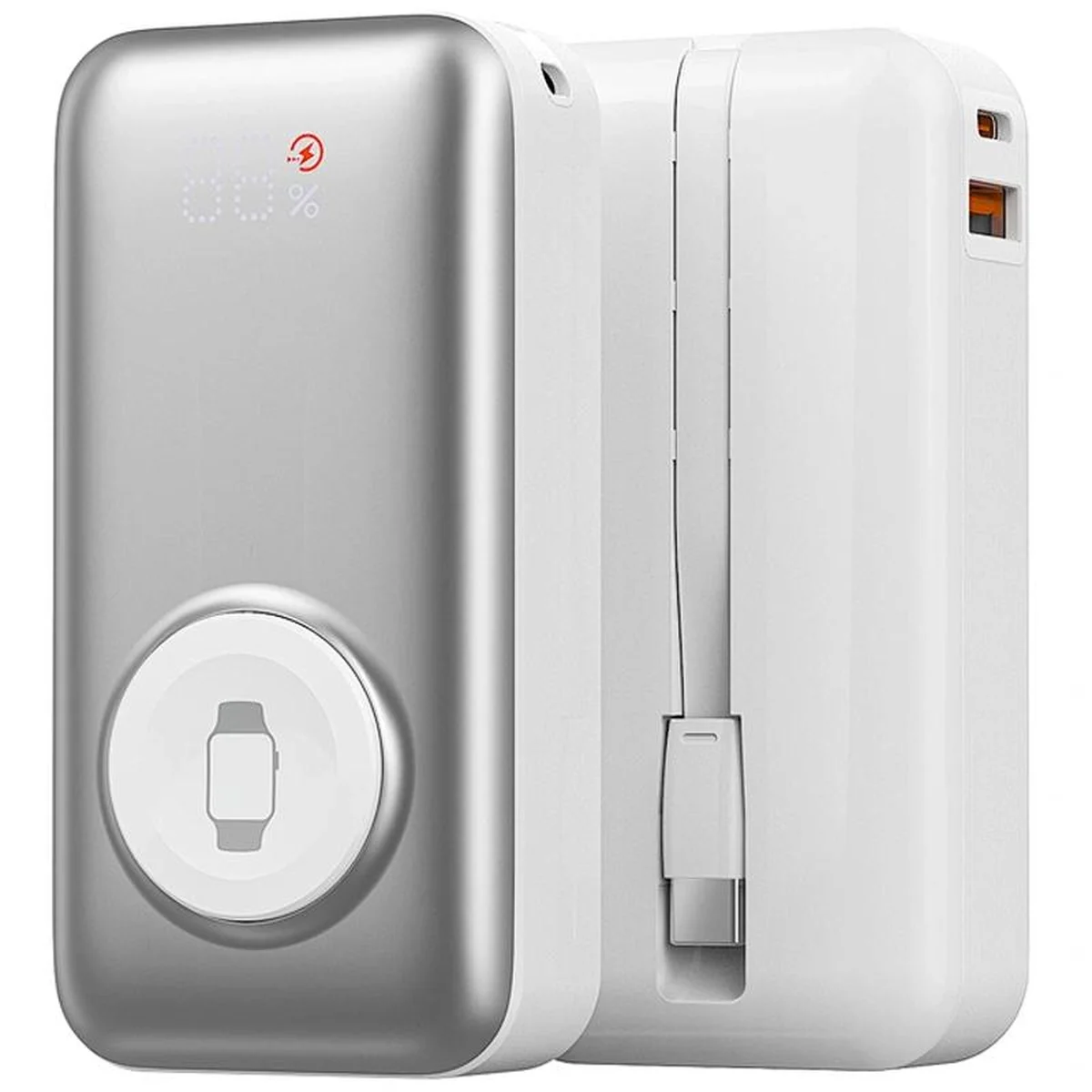 Портативне ЗУ Power Bank WIWU Wi-P027 Elite 22.5W with cable 10000 mAh Silver