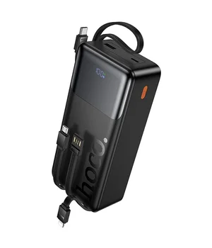 Портативное ЗУ Power Bank Hoco J156B Founder 22.5W+PD20W with four cables 30000 mAh Black