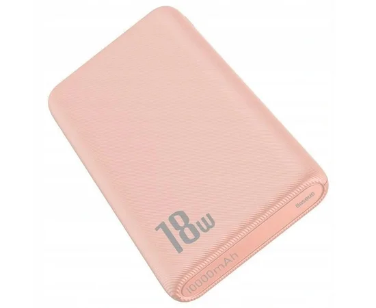 Портативное зарядное устройство Baseus Bipow PD+QC 18W 10000mAh Розовый