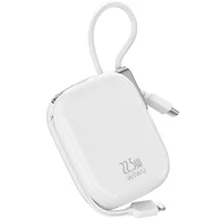 Портативное ЗУ Power Bank WIWU MH136 Sugar 22.5W with cable 10000 mAh White