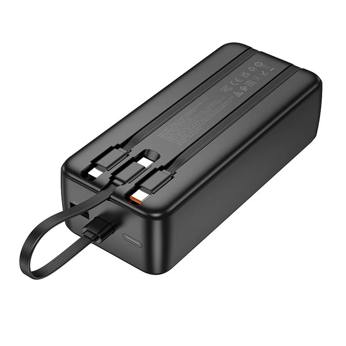 Портативне ЗУ Power Bank Hoco J132B Sabio 22.5W+PD20W з 3 cables 30000 mAh Black