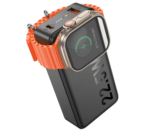 Портативное ЗУ Power Bank Hoco Q27B Jewel 22.5W+PD20W with Watch charger 10000 mAh Black
