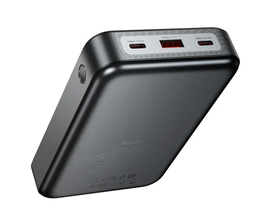 Портативное ЗУ Power Bank Hoco Q30A Fast charge 130W 20000 mAh Metal gray
