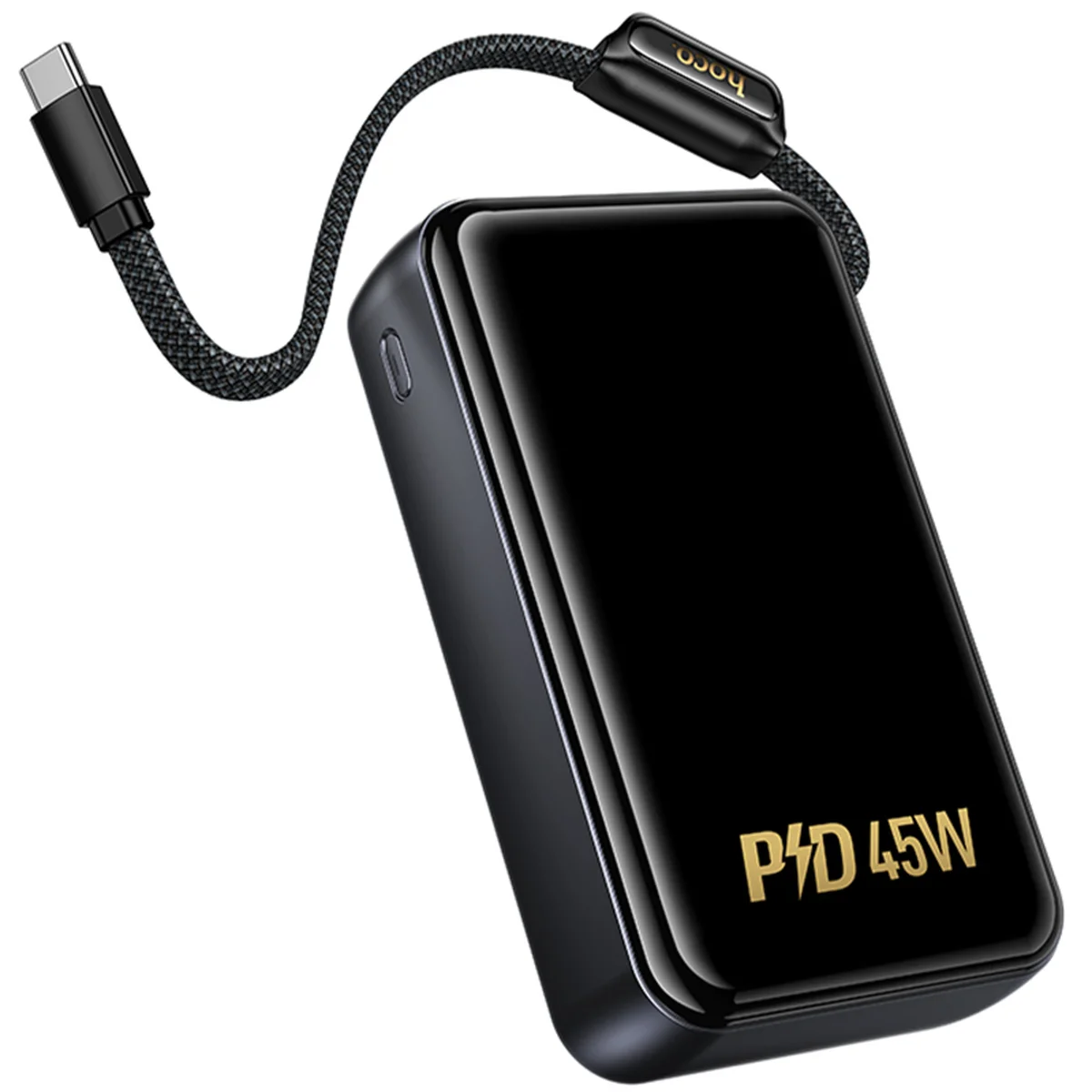 Портативное ЗУ Power Bank Hoco Q54 Shine PD45W with cable 20000 mAh Metal gray