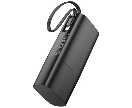 Портативное ЗУ Power Bank Hoco J148 Handy PD20W with cable 5000 mAh Black