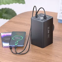 Портативное ЗУ Power Bank Hoco J138 22.5W+PD20W+DC12V 60000 mAh Black
