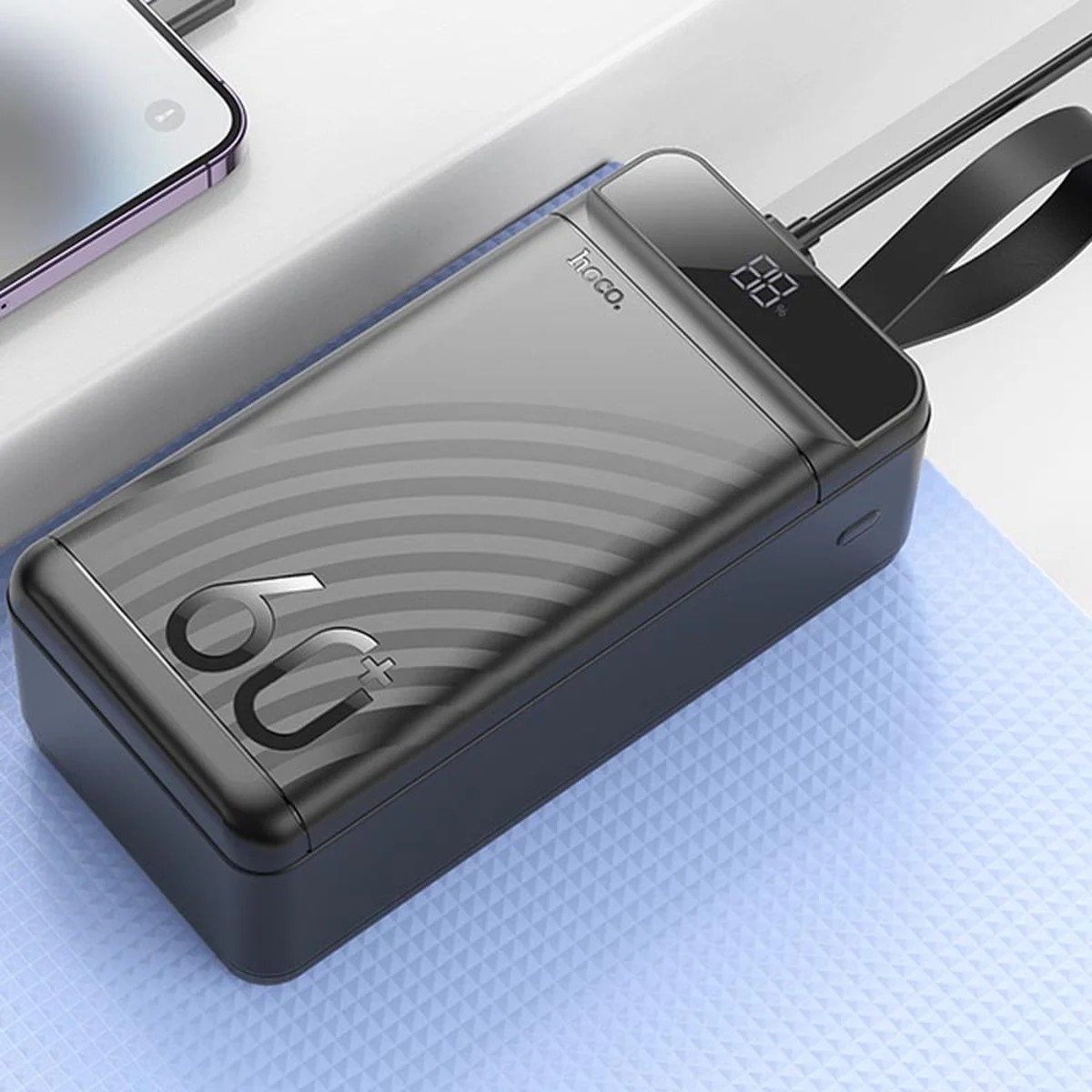 Портативне ЗУ Power Bank Hoco J123C Element 22.5W+PD20W 60000 mAh Black