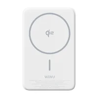Портативное ЗУ Power Bank WIWU Wi-P031 Magnetic с БЗУ 30W 10000 mAh White