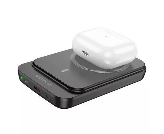 Портативное ЗУ Power Bank BOROFONE BJ63A Nimble PD20W с БЗУ 10000 mAh Black