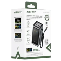 Портативное ЗУ Power Bank Acefast M33 100W 20000 mAh Metal gray