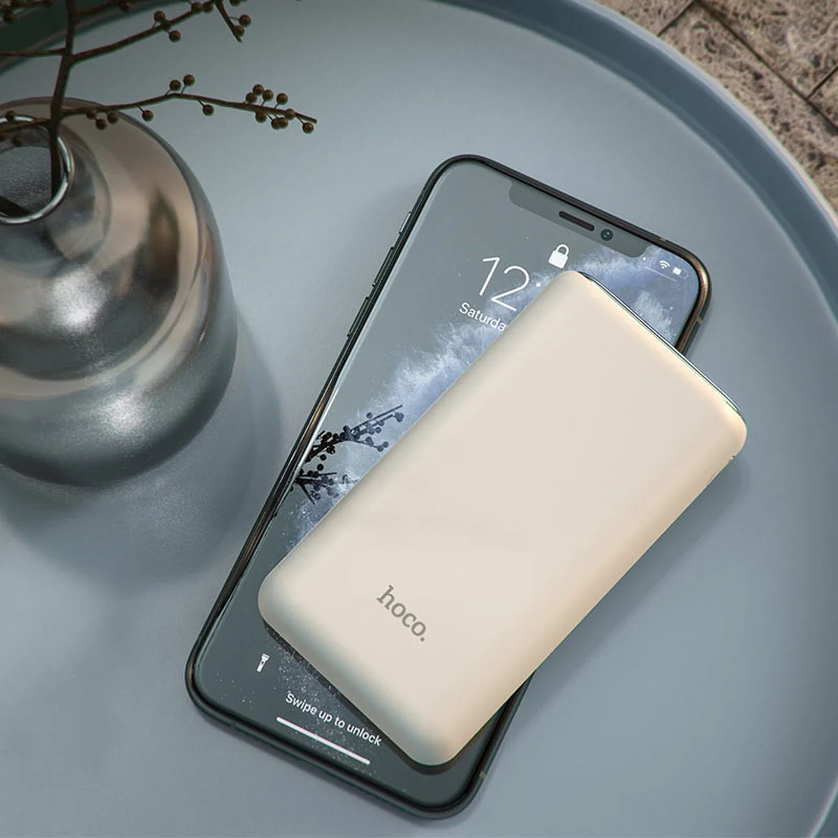 Портативний зарядний пристрій Power Bank Hoco Q1A Kraft 20000 mAh Білий