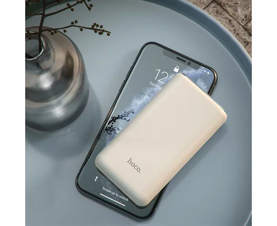 Портативний зарядний пристрій Power Bank Hoco Q1A Kraft 20000 mAh Білий