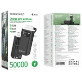 Портативное ЗУ Power Bank Borofone BJ65A High 22.5W+PD20W with cable 50000 mAh Black
