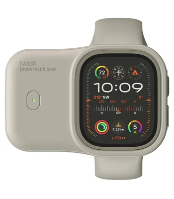 Портативне ЗУ Charging Soft Case для Apple Watch 40/41mm 1200 mAh Moon White