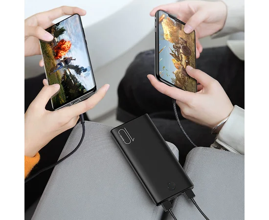 Портативное зарядное устройство Power bank Usams US-CD137 PB52 Dual USB 10000mAh Черный