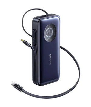 Портативное ЗУ Power Bank Baseus EnerCore CR11 PD100W with cable 20000 mAh (PPNMS) Cosmic Black