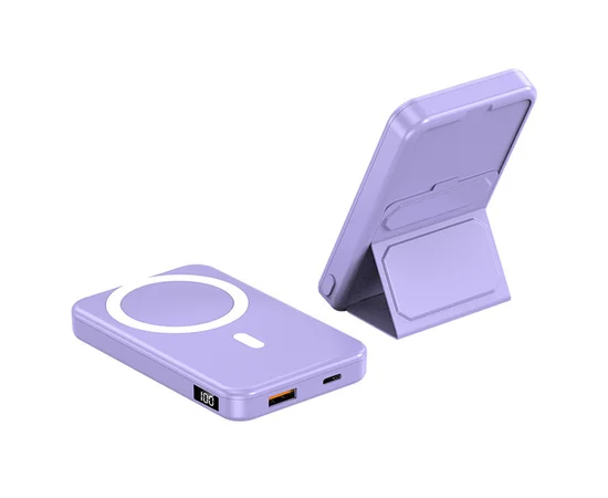 Портативное зарядное устройство Power Bank JJT-A27-1 PD20W+QC 22.5W с БЗУ 5000 mAh Purple
