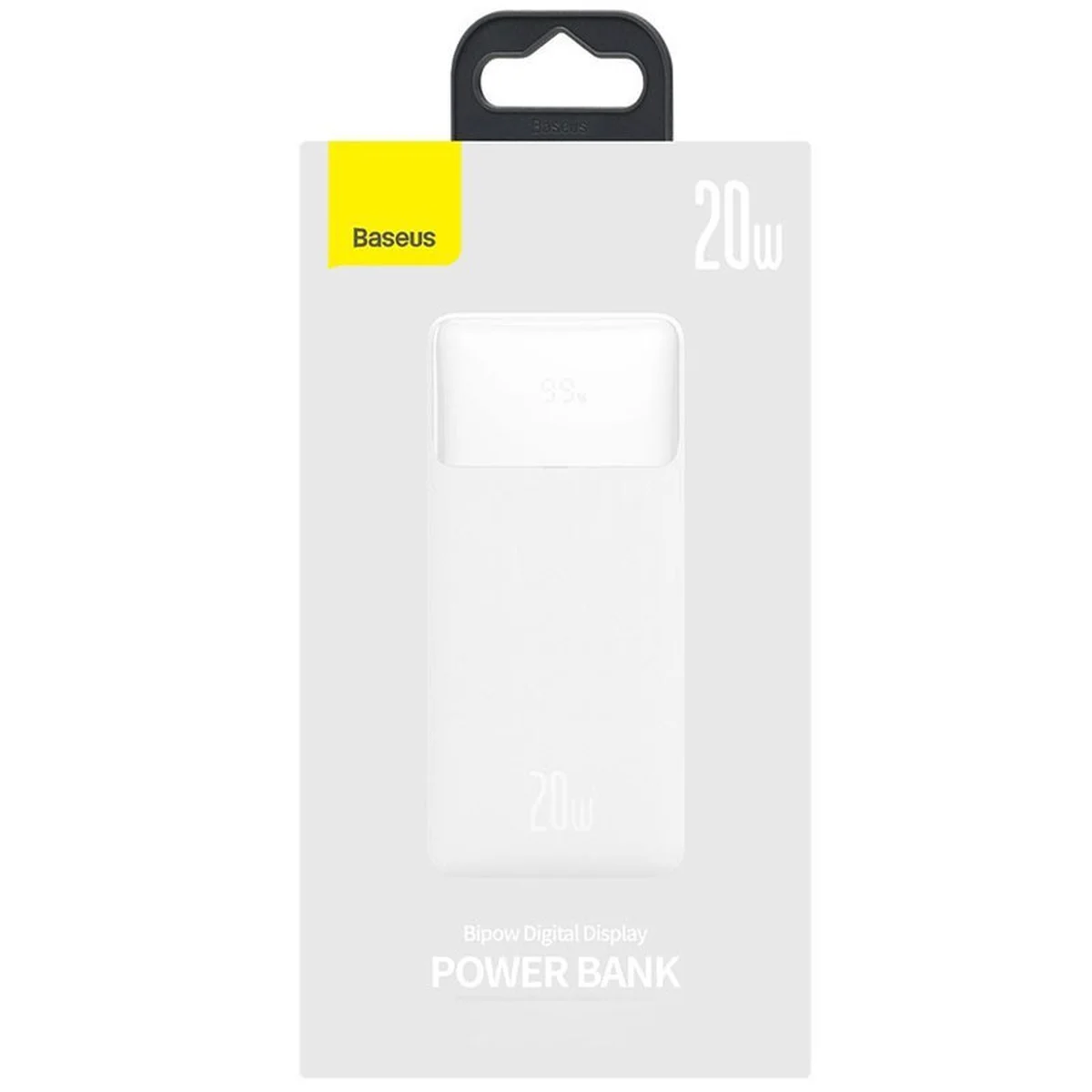 Портативное зарядное устройство Baseus Bipow Digital Display 20W 20000mAh (PPDML-M) Белый