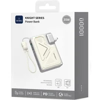 Портативное ЗУ Power Bank WIWU Wi-P057 Knight 22.5W+PD35W 10000 mAh White