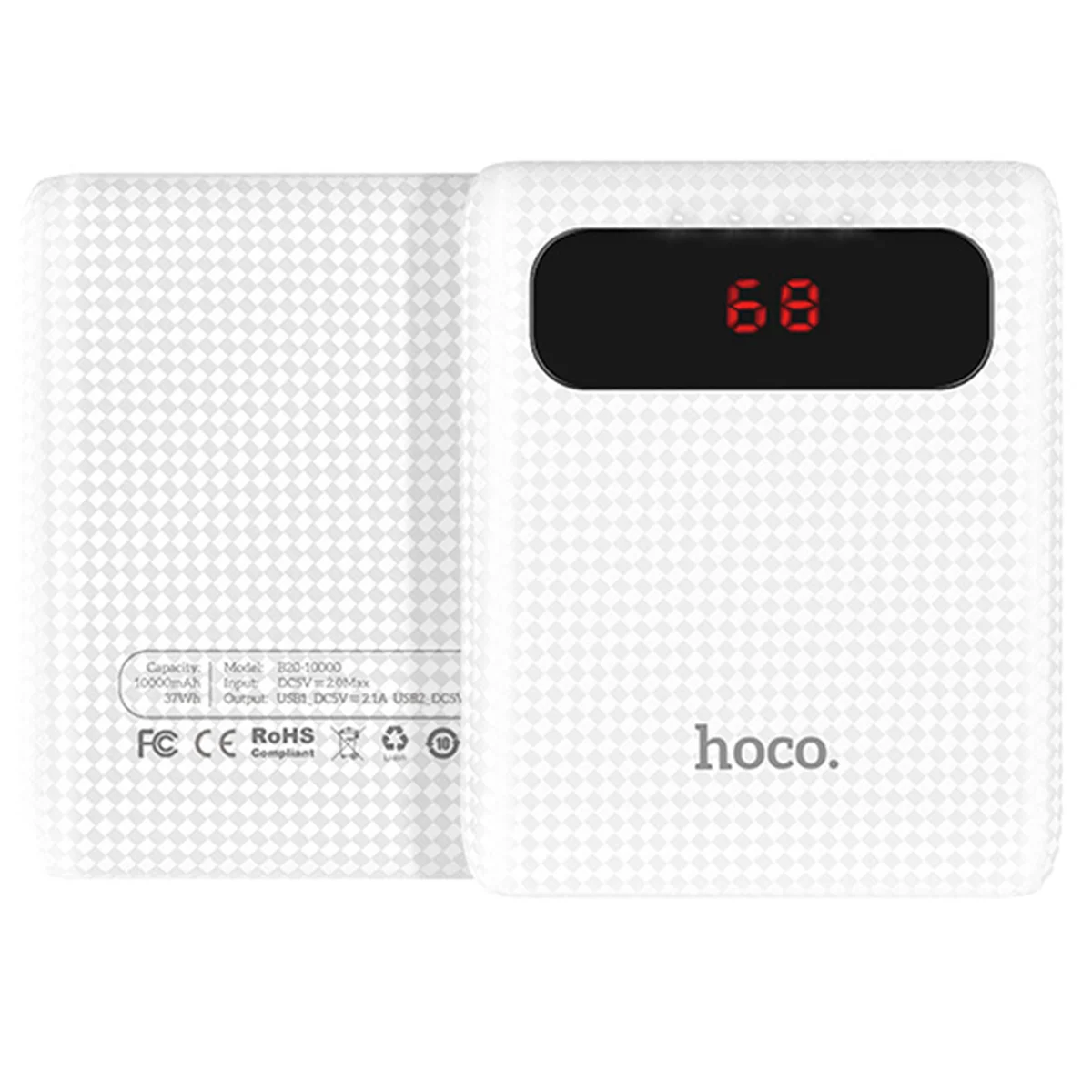Портативний зарядний пристрій Power bank HOCO B20 10000 mAh Білий