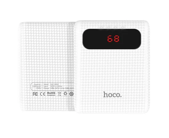 Портативное зарядное устройство Power bank HOCO B20 10000 mAh Белый