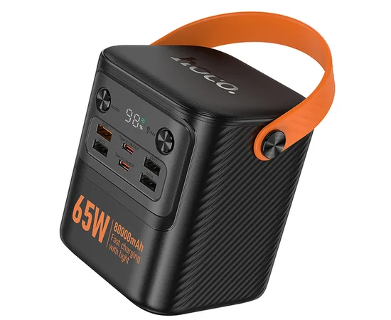 Портативное ЗУ Power Bank Hoco J152 Pro Tough PD65W 80000 mAh Black